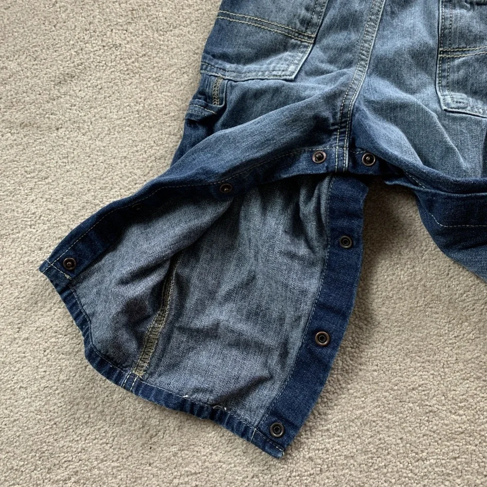 OshKosh 95 NYC DIV Overall Bib 18 Months Blue Jean Denim Vestbak‎ Carpenter